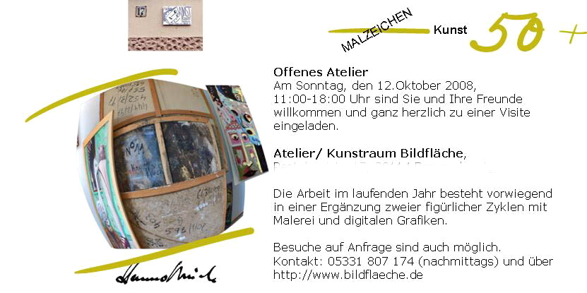 Einladung offenes Atelier