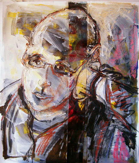 Hanno St�ck Beobachtungsreihe in Bildnissen. Bildnisskizze 4