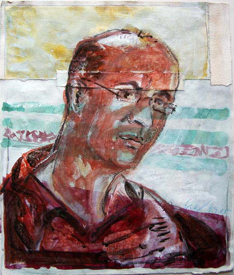 Hanno St�ck Beobachtungsreihe in Bildnissen. Bildnisskizze 5