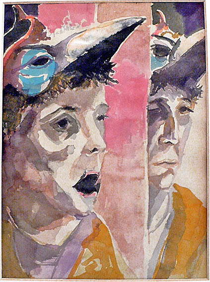 Hanno St�ck "Selbstbildnis mit Maske"